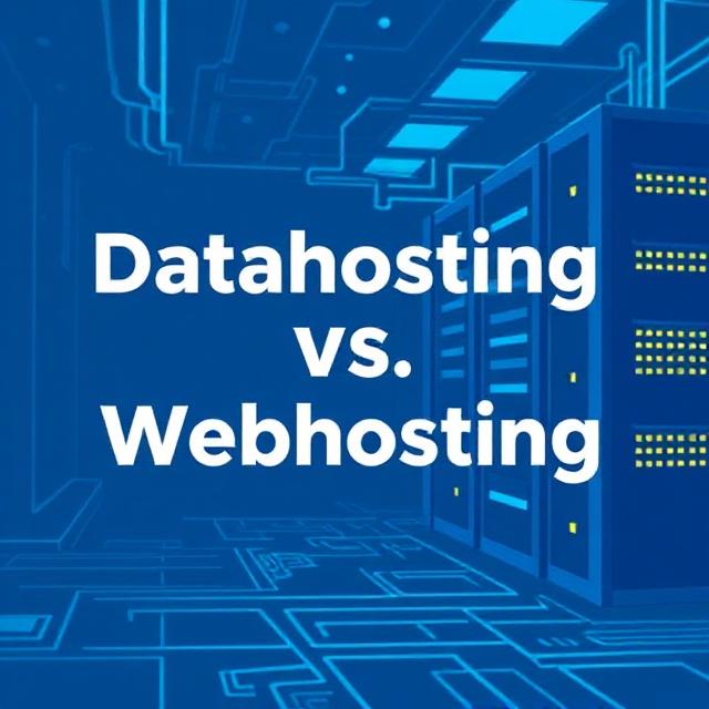 Aký je rozdiel medzi datahostingom a webhostingom?